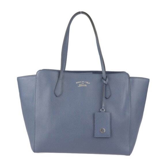 GUCCI Blue Leather Shoulder Bag